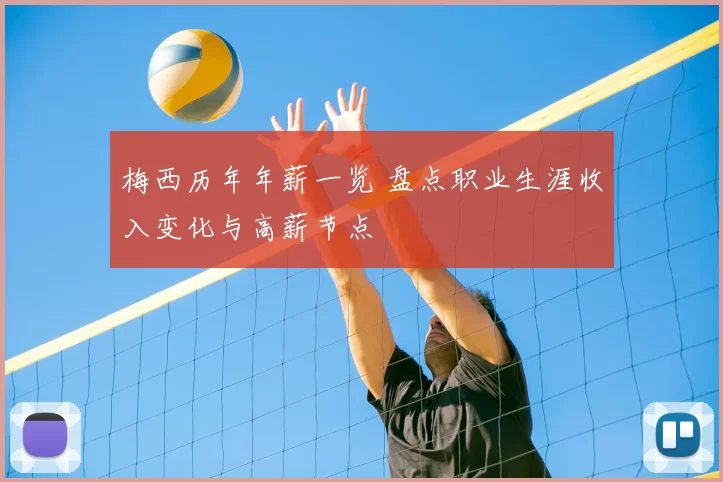 梅西历年年薪一览 盘点职业生涯收入变化与高薪节点