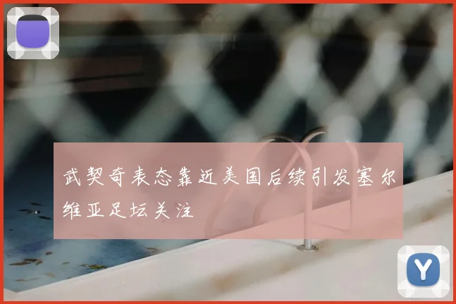 武契奇表态靠近美国后续引发塞尔维亚足坛关注